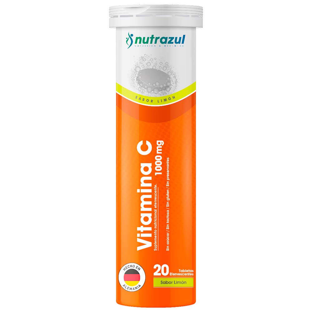Vitamina C 1000 tex 20 limón Nutrazul