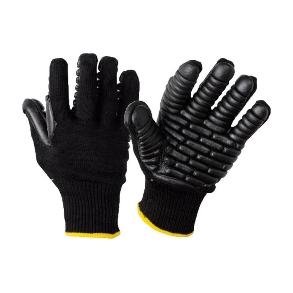 Guante Anti-vibración A790 Portwest (pack x6 pares) Negro Talla M