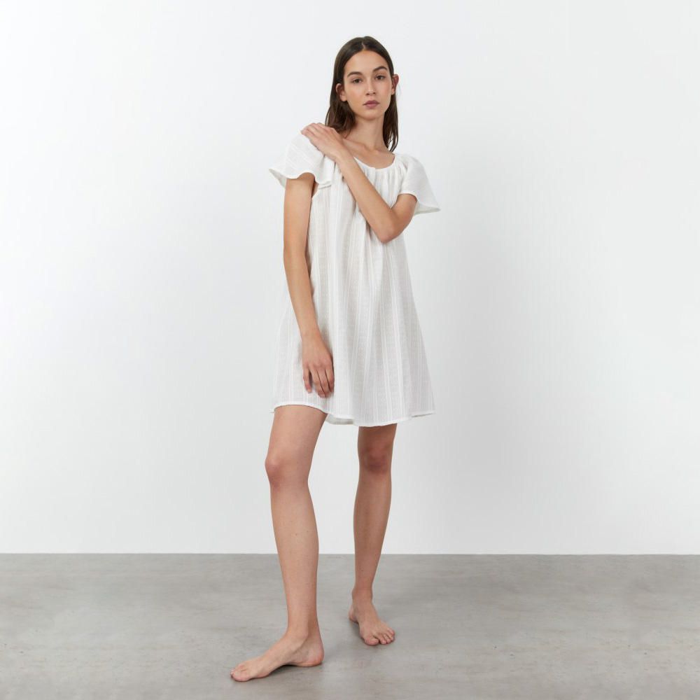 Pijama Sfera Mujer Camison Plumeti Blanco Roto | Oechsle.pe - Oechsle