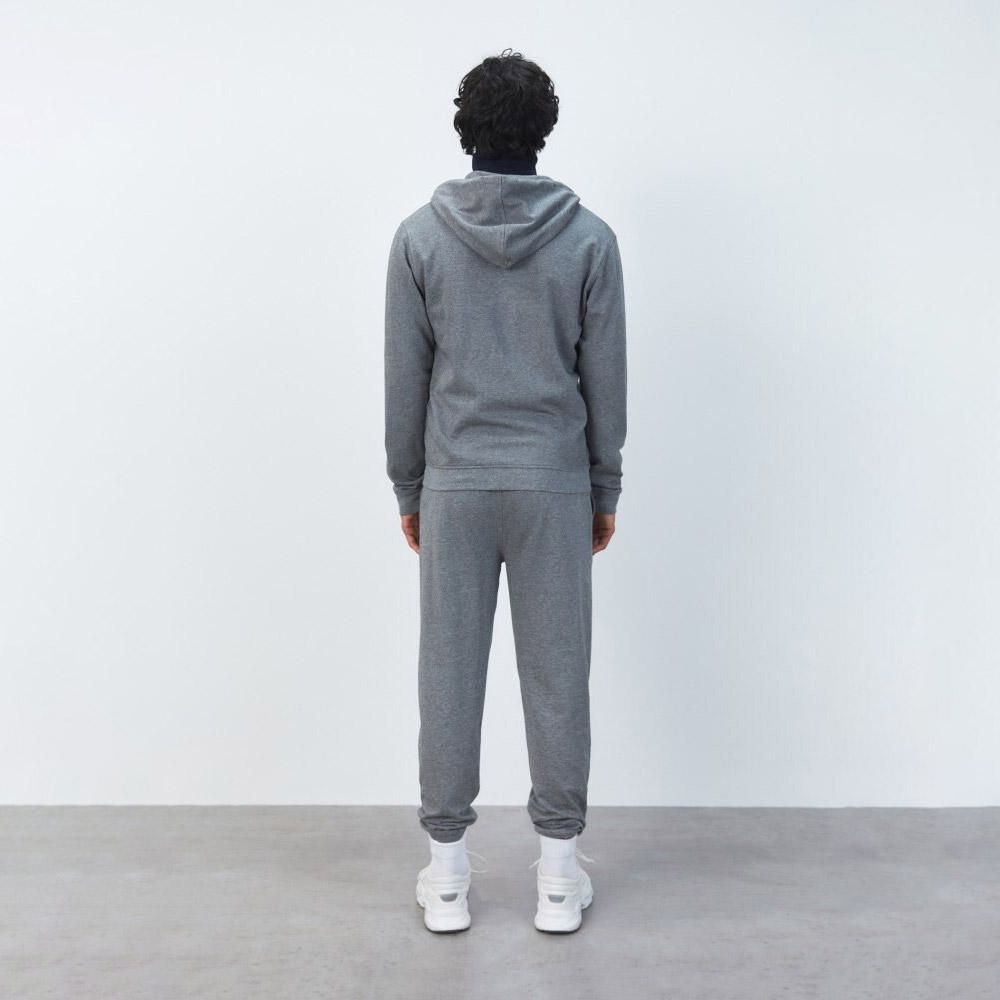 Polera Sfera Hombre Abierta Capucha Melange Grey | Oechsle - Oechsle