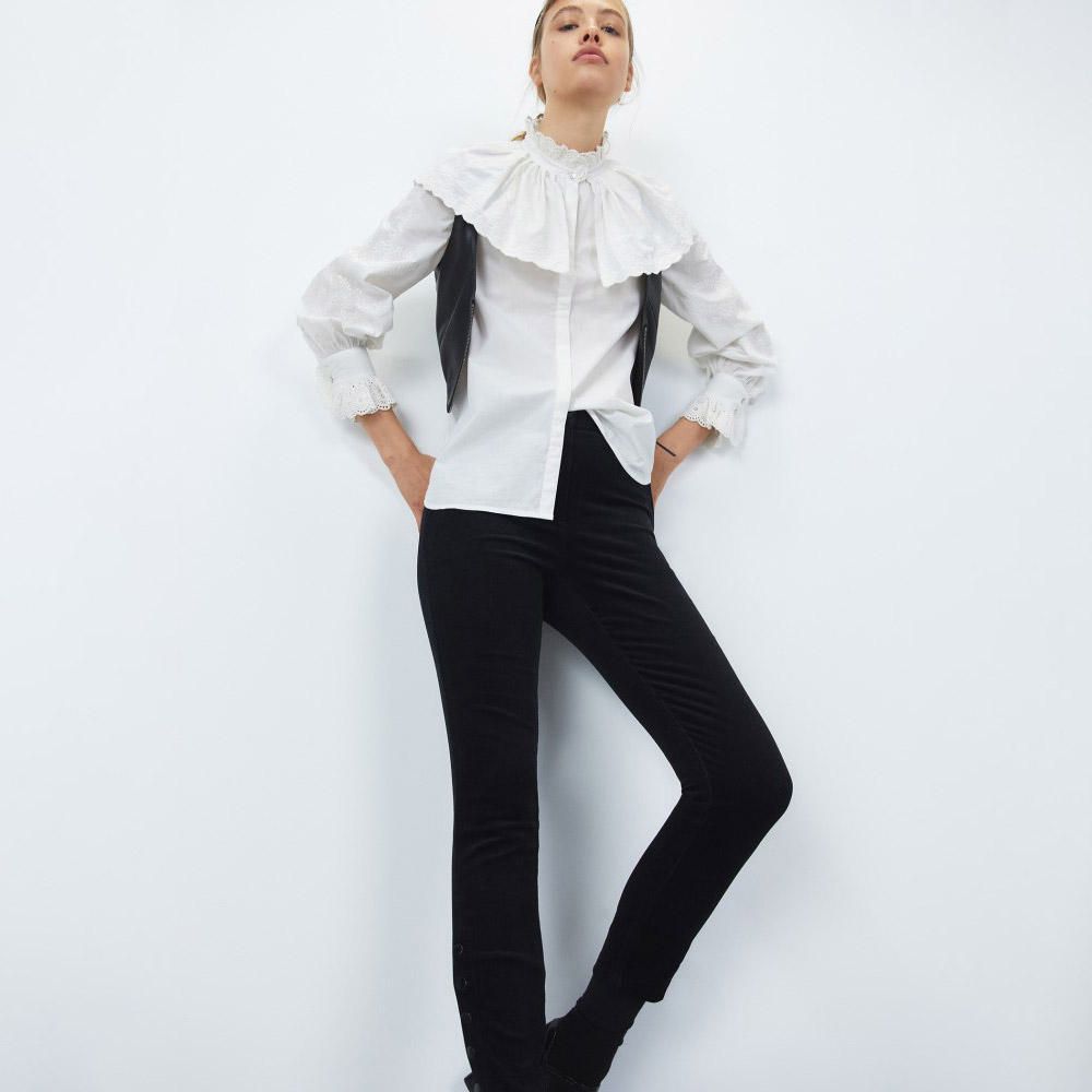 Pantalon Sfera Mujer Micropana Snaps Negro | Oechsle.pe - Oechsle