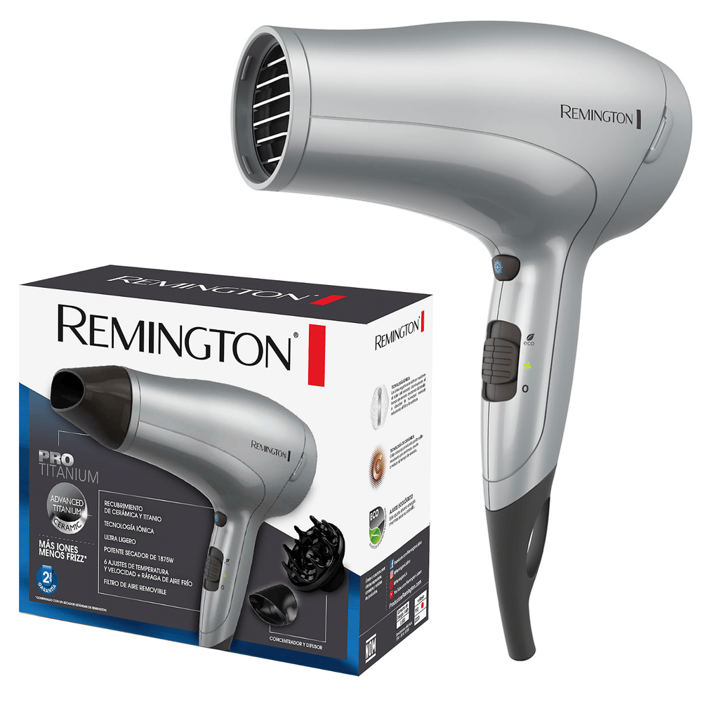 Secadora De Cabello Remington 2000w Titanium | Oechsle - Oechsle