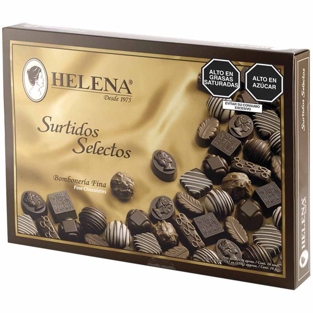 Bombones de Chocolate HELENA Surtidos Selectos Caja 210g
