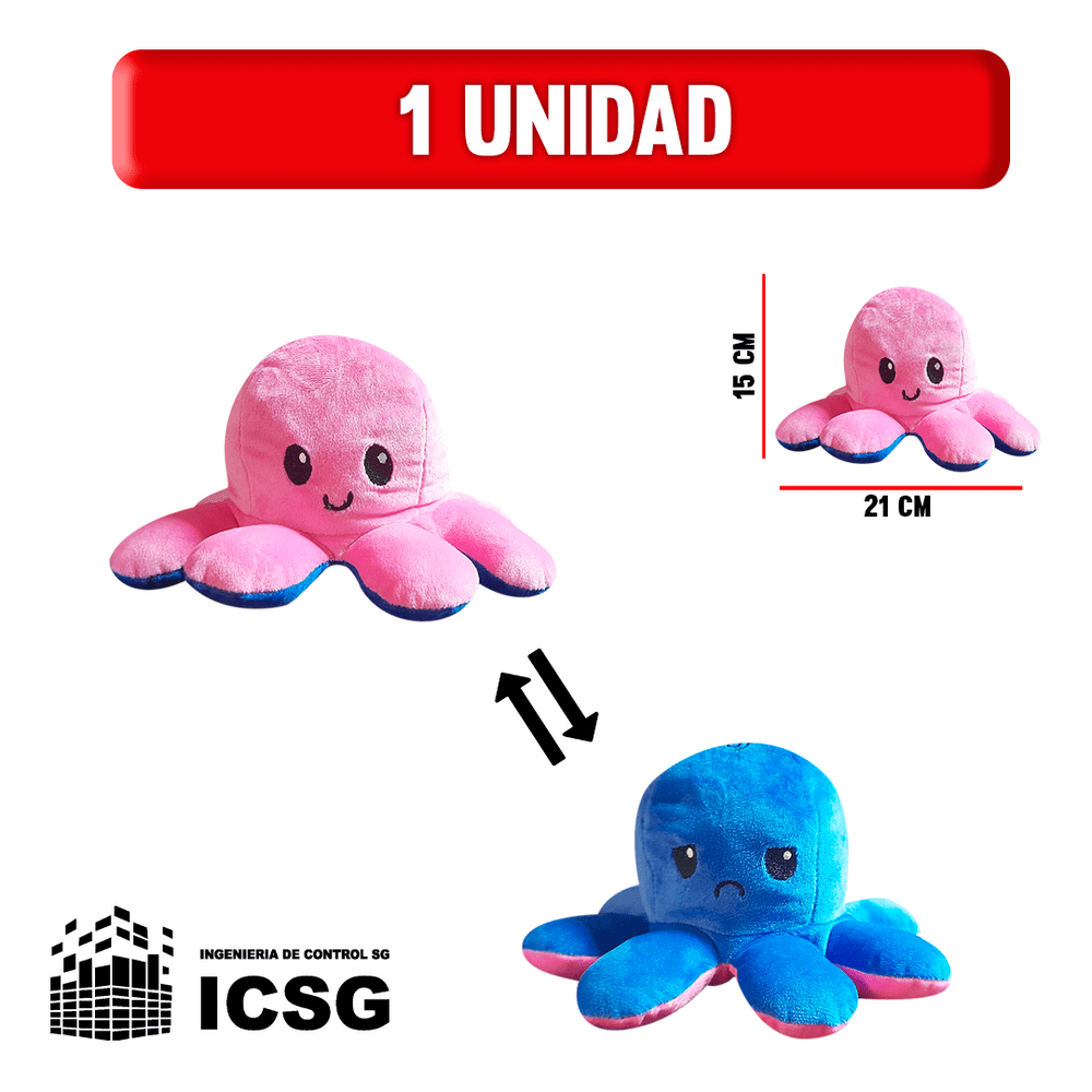 Peluche Pulpo Medidas Del Pulpo Reversible Como Es El Pulpo