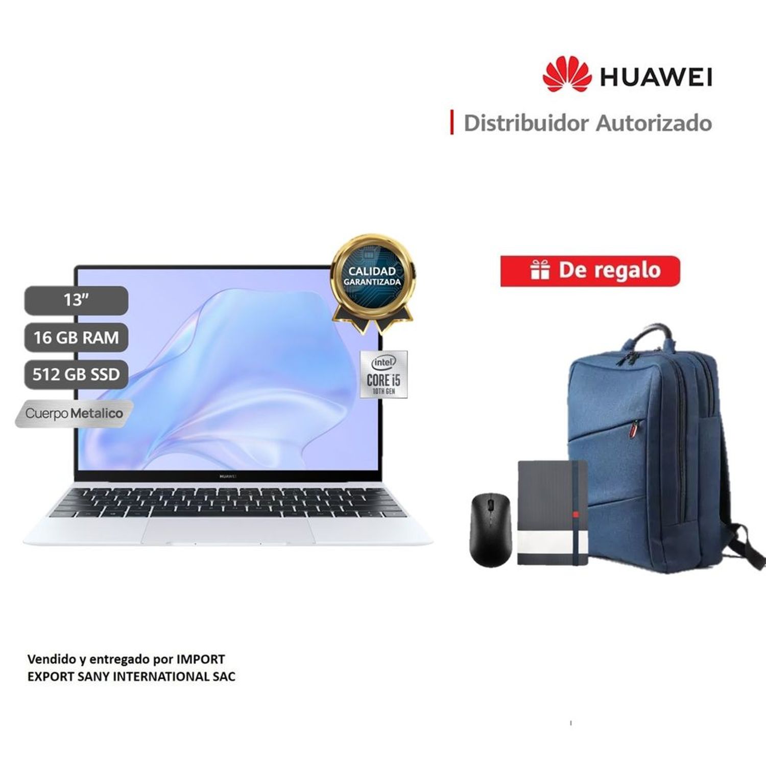 Laptop Huawei Matebook X Silver Frost Core i5 16GB 512GB + Regalos |  Oechsle - Oechsle