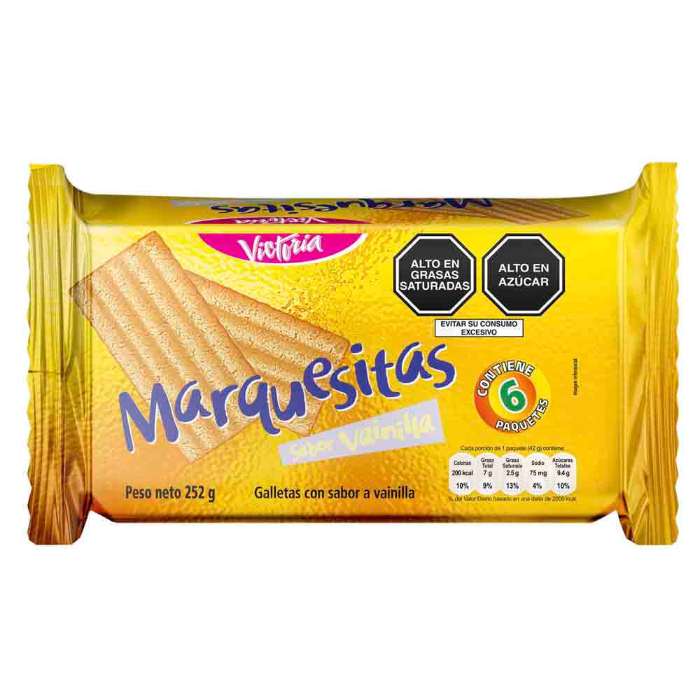 Galletas MARQUESITAS Sabor a Vainilla Paquete 6un