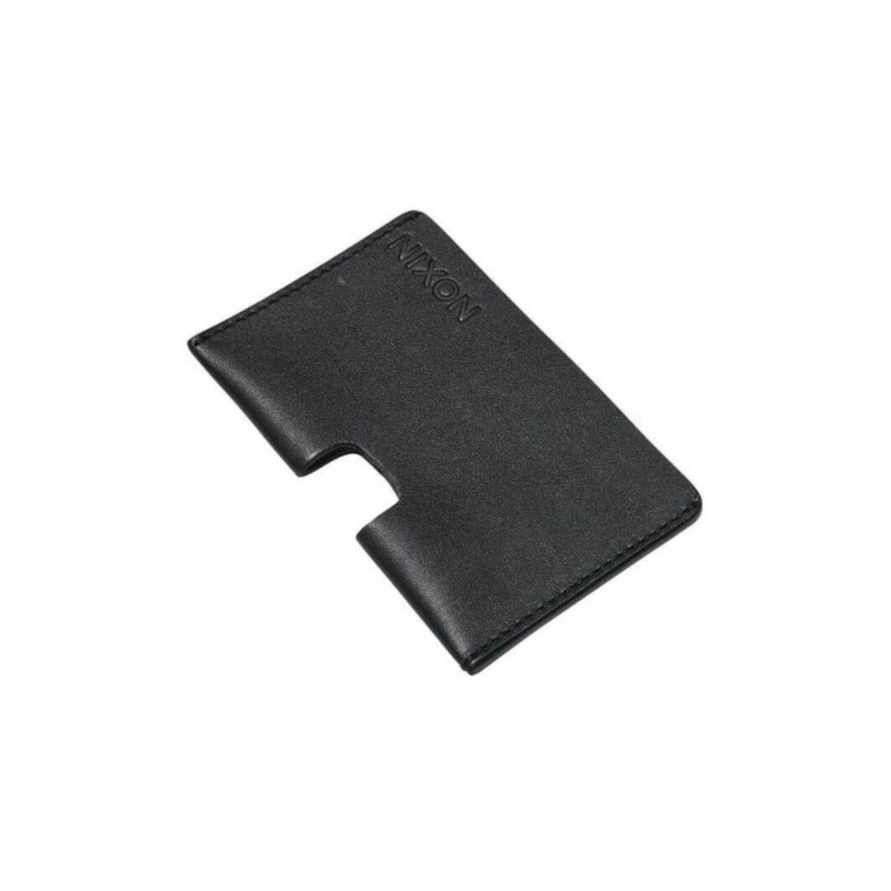 Portatarjeta Hombre Nixon Annex Card Wallet Piel Negro