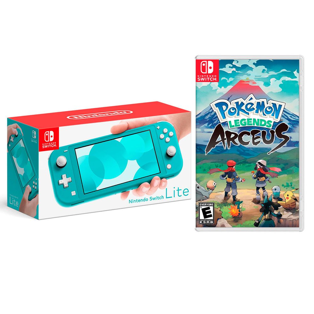 Nintendo Switch Lite Turquesa + Pokémon Legends Arceus