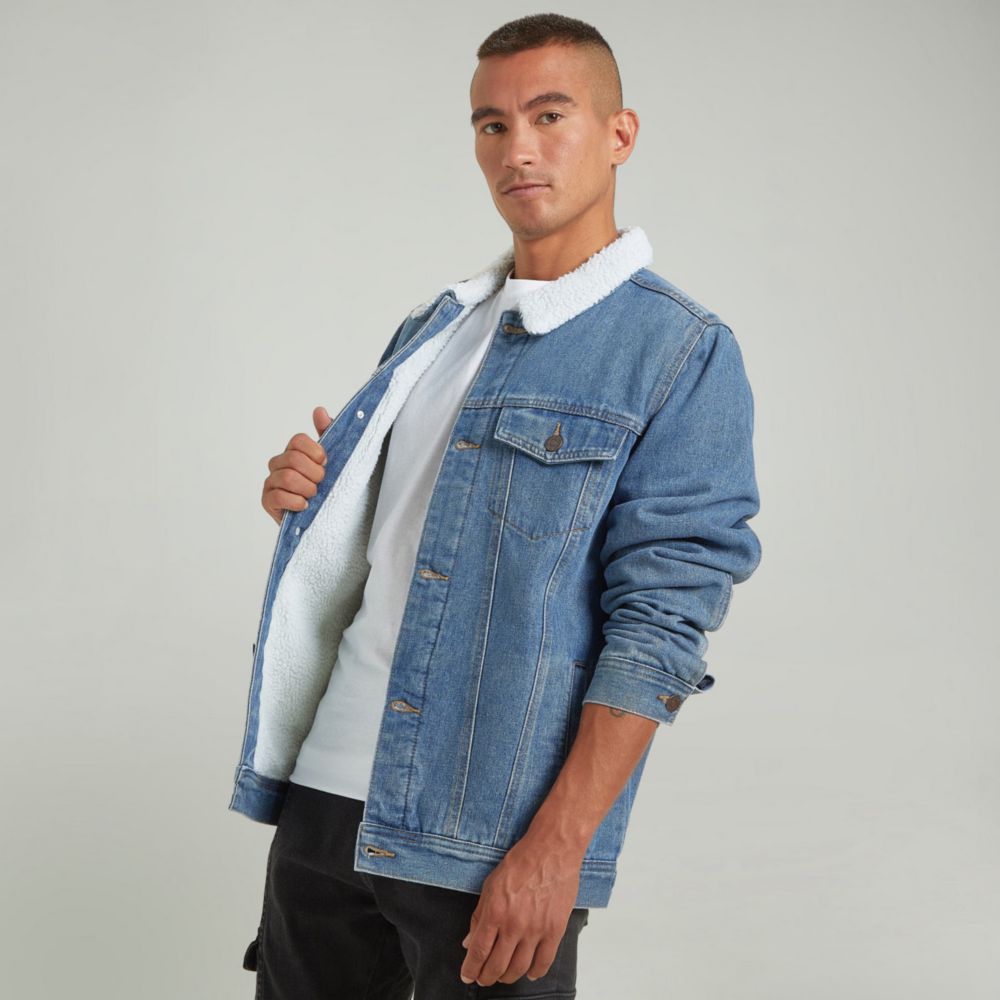 Casaca Hypnotic Denim Sherpa Hombre | Oechsle.pe - Oechsle