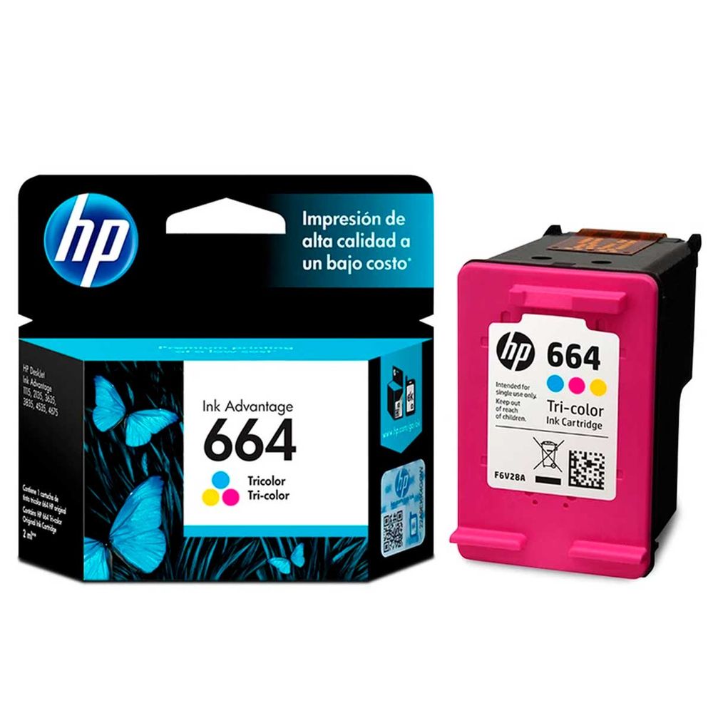Pack de Tinta HP 664 color (F6V28AL) y negro (F6V29AL) | Oechsle - Oechsle