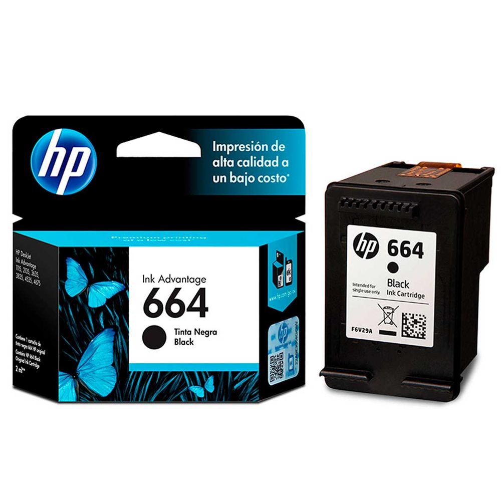 Pack de Tinta HP 664 color (F6V28AL) y negro (F6V29AL) | Oechsle - Oechsle
