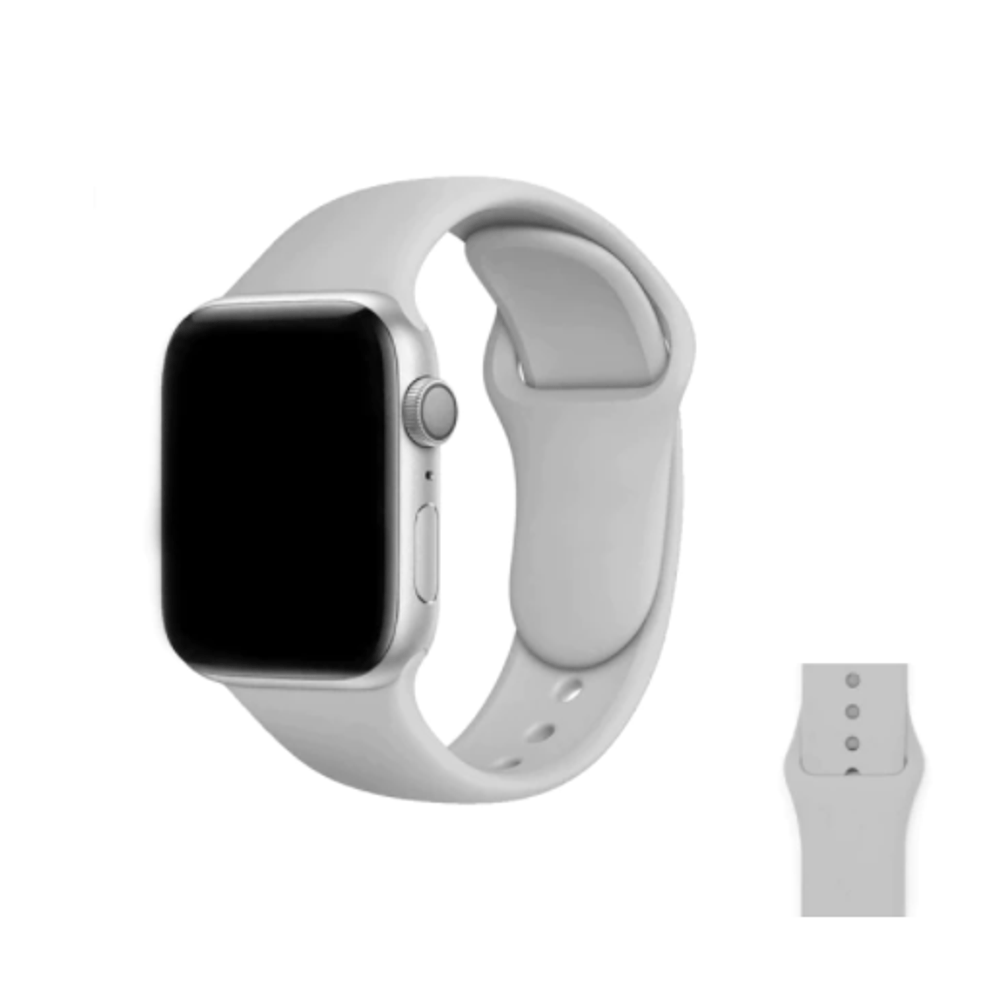 Correa de Silicona Gris para Applewatch 42/44/45 Mm Serie