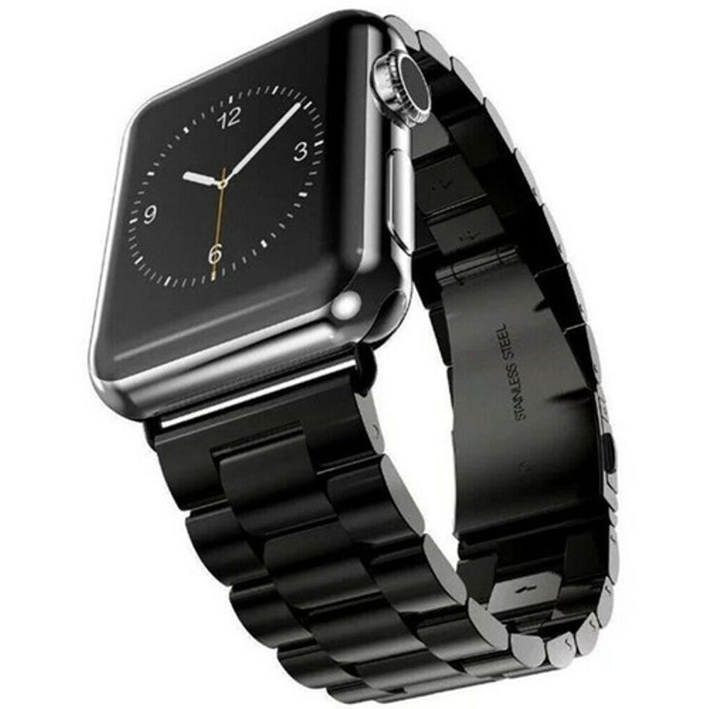 Correa Eslabones Clasica Negro 42/44/45 Mm para Applewatch