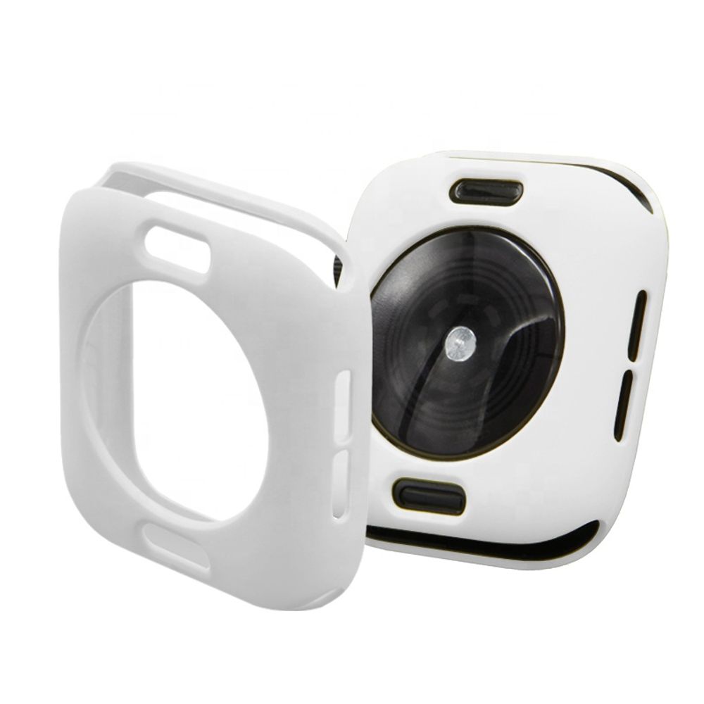 Case, Funda, Protector de Silicona Color Blanco para Applewatch 44Mm Series 4,5,7