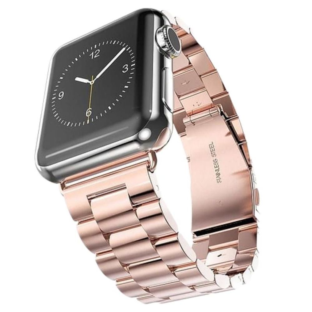 Correa Eslabones Clasica Rosa Gold 42/44/45 Mm para Applewatch