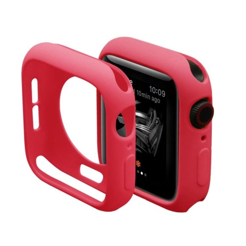 Case, Funda, Protector de Silicona Color Rojo para Applewatch 44Mm Series 4,5,7