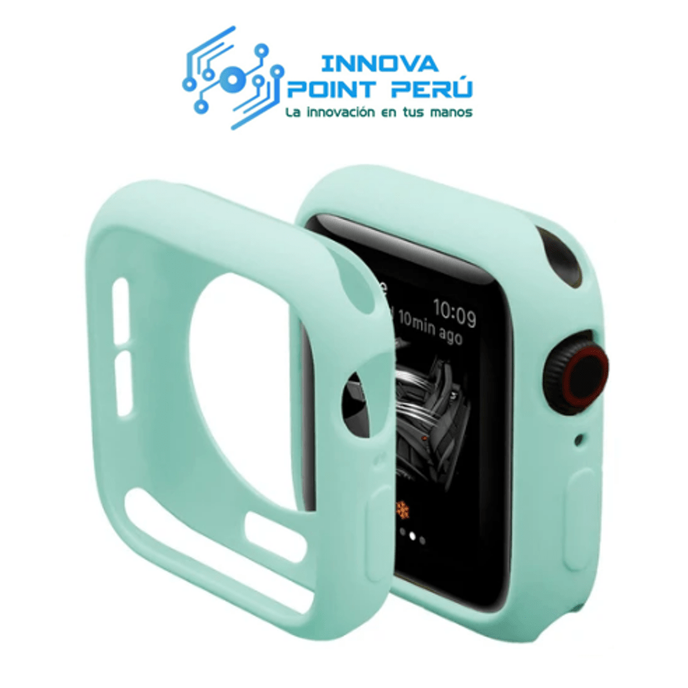 Case, Funda, Protector de Silicona Color Verde Hade para Applewatch 44Mm Series 4,5,7