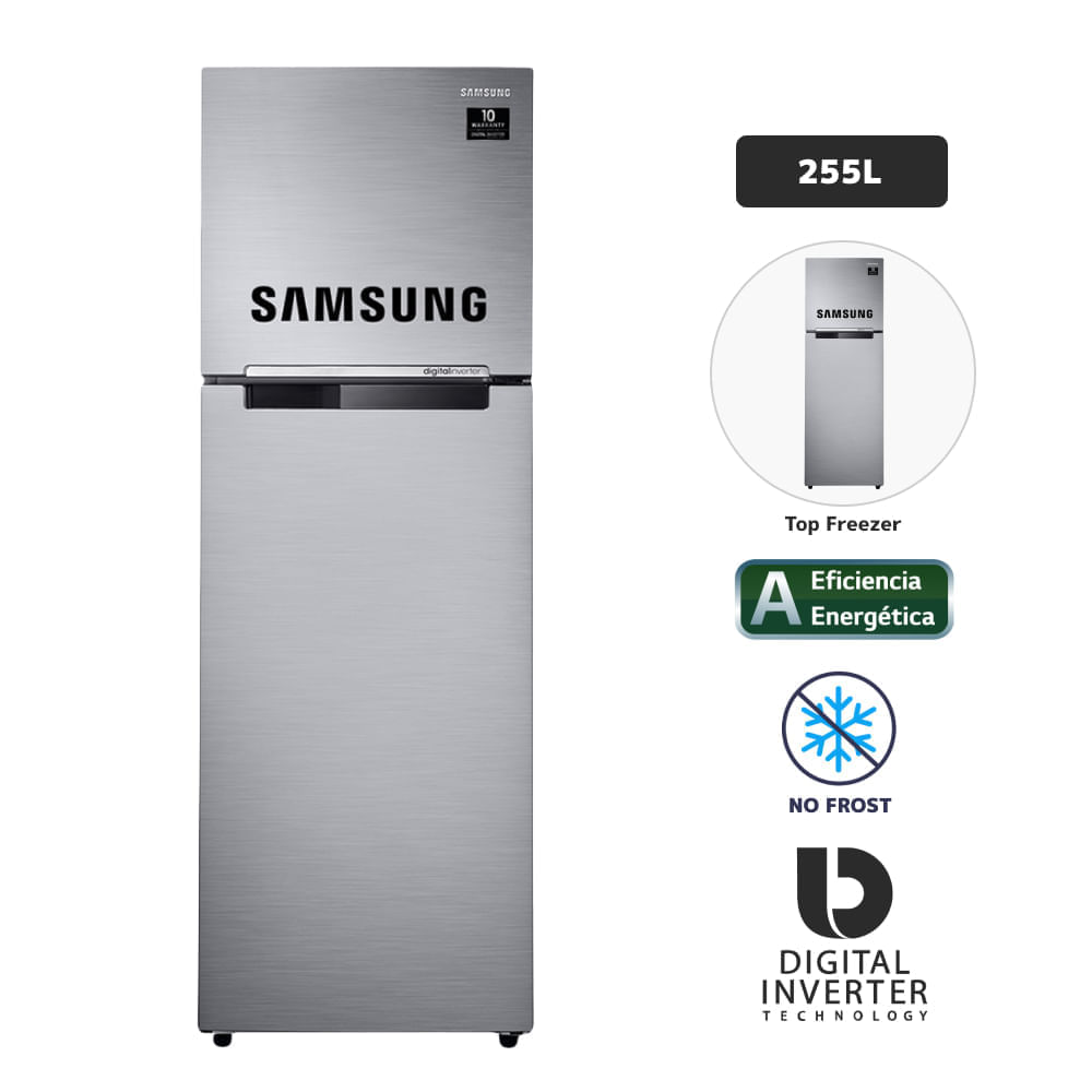 Refrigeradora SAMSUNG All Around Cooling 255Lt Plata RT25FARADS8
