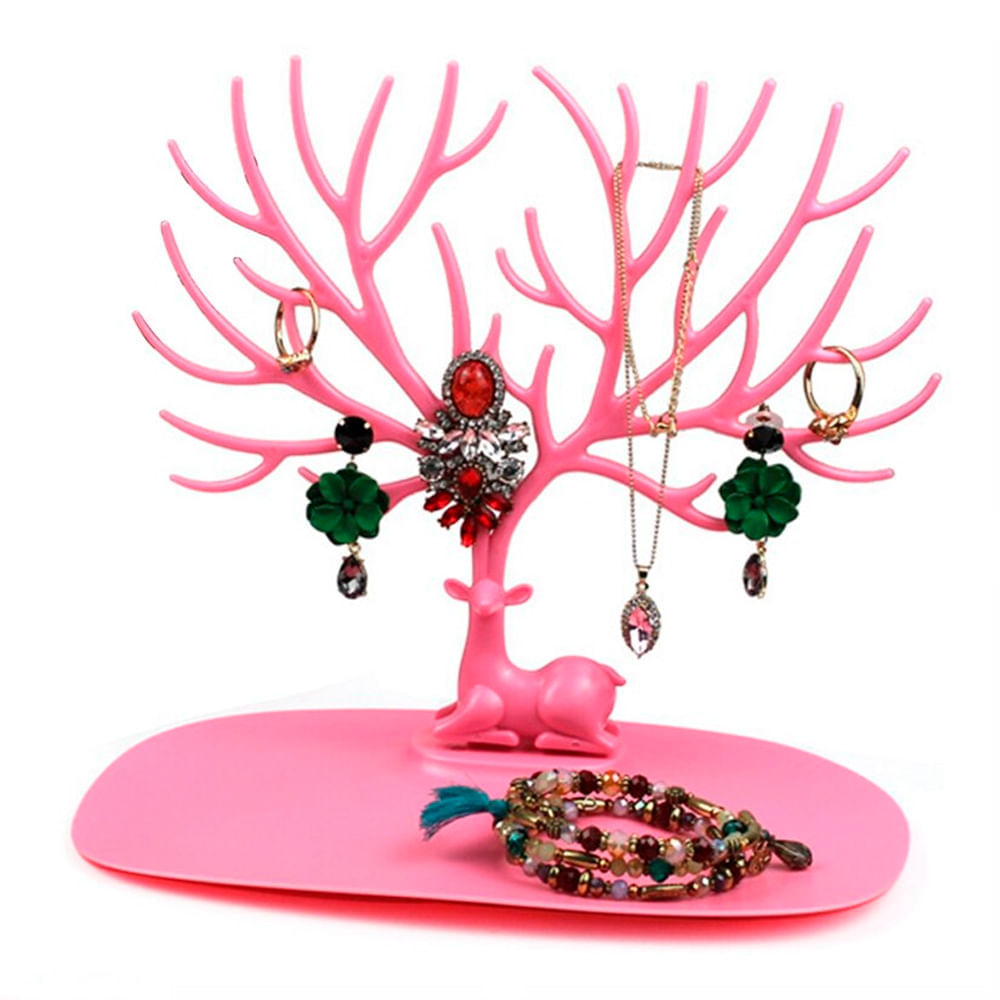 Joyero ciervo con forma de árbol Negro Envío gratis Organizador de joyas Regalos originales para ella 