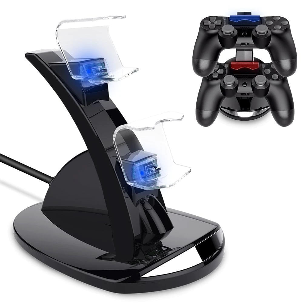 Cargador Doble Mando P4 Compatible Dual Shock 4 Charger