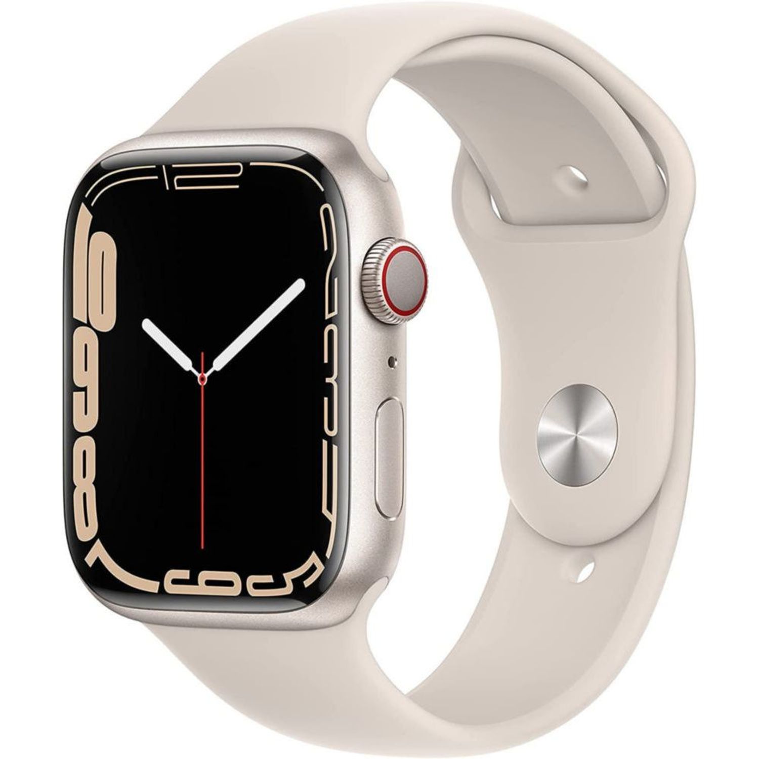 Apple Watch S7 45mm Starlight Aluminum Case with Starlight Sport Band |  Oechsle.pe - Oechsle