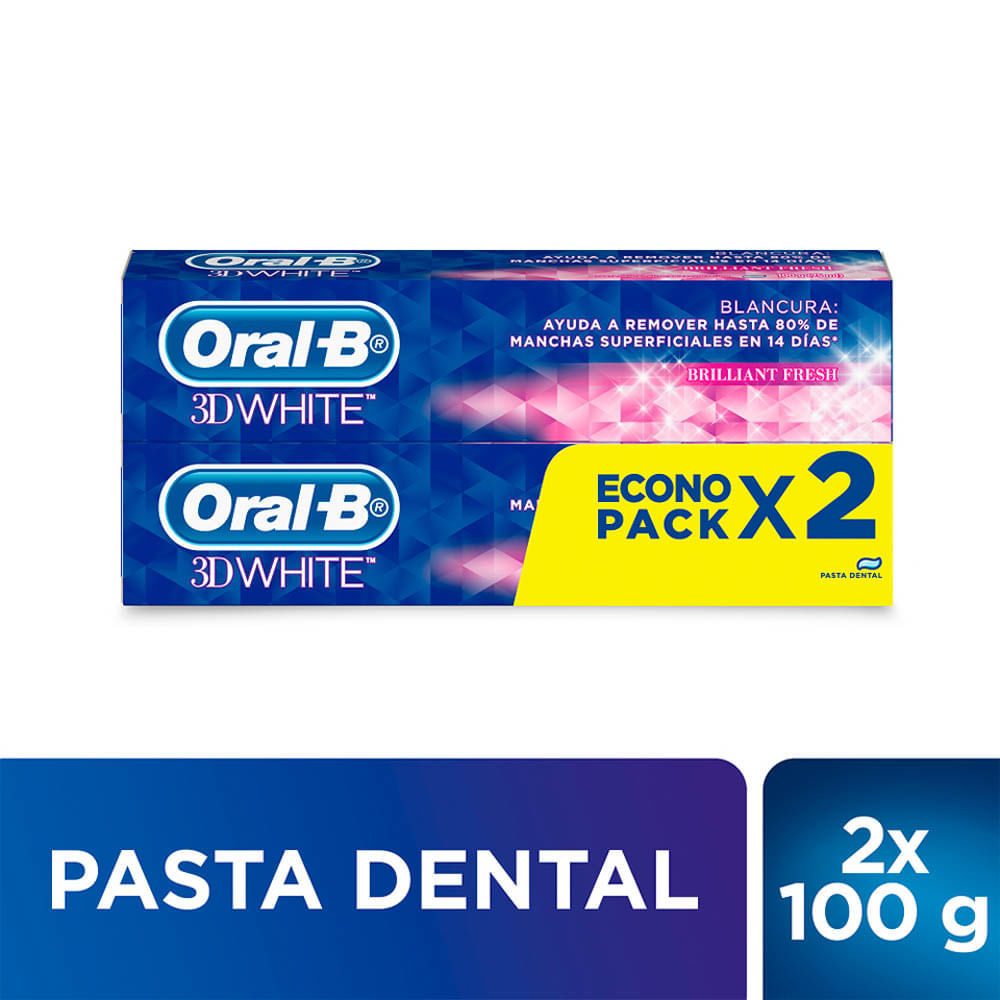 Pack Crema Dental Oral-B 3D White Brilliant Fresh Pack UN