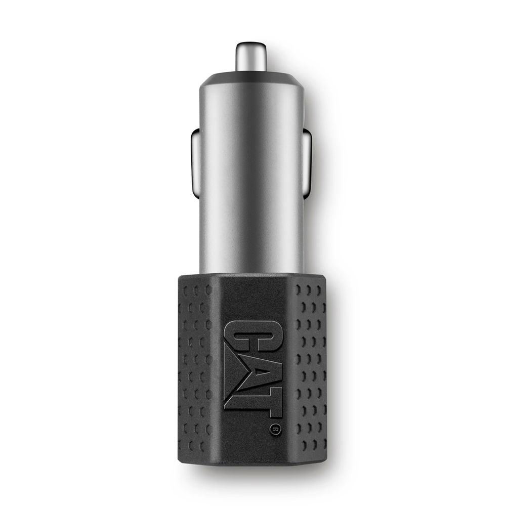 Cargador De Auto CAT Resistente Carga Rápida USB 3.4A DC 2 Puertos