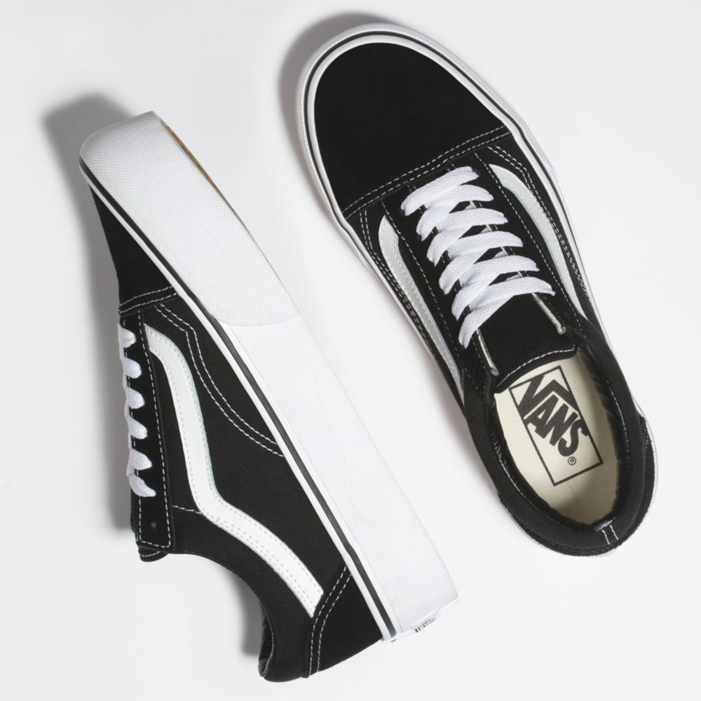Zapatillas Vans Urbanas Unisex Old Skool Plat Negro | Oechsle - Oechsle