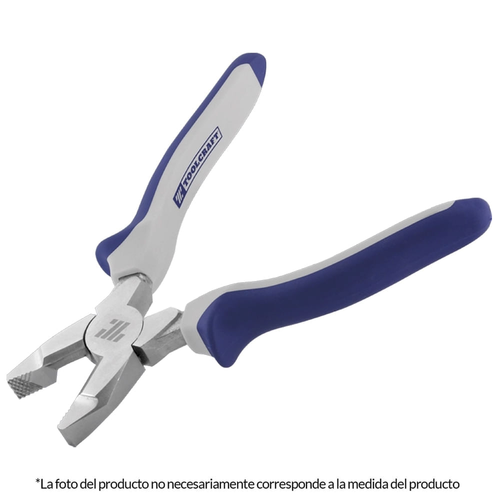 Alicate Universal de Electricista Mango Bimaterial  8"" Toolcraft TC4245