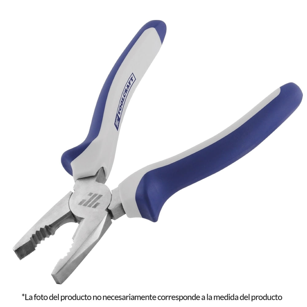 Alicate Universal de Electricista Mango Bimaterial 7"" Toolcraft TC4247