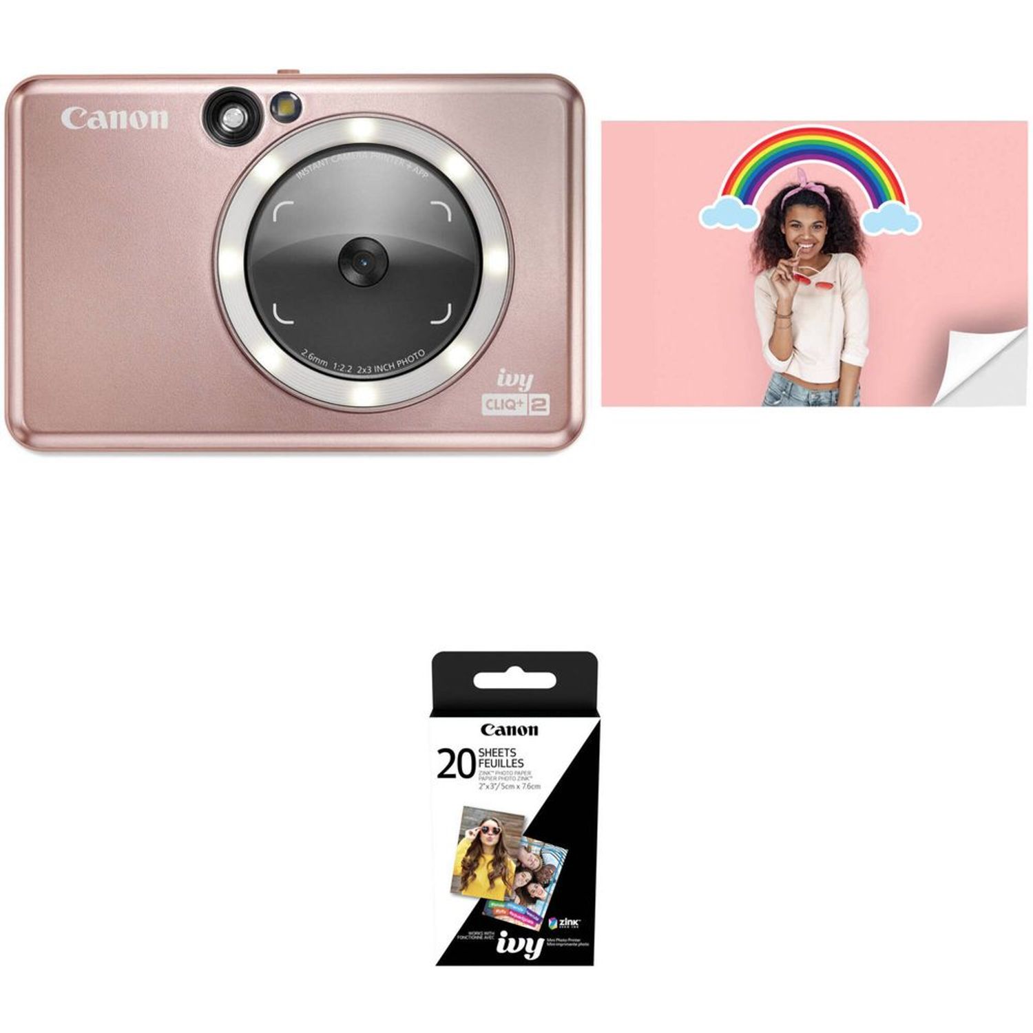 Las mejores ofertas en Cámaras digitales Canon Rosa