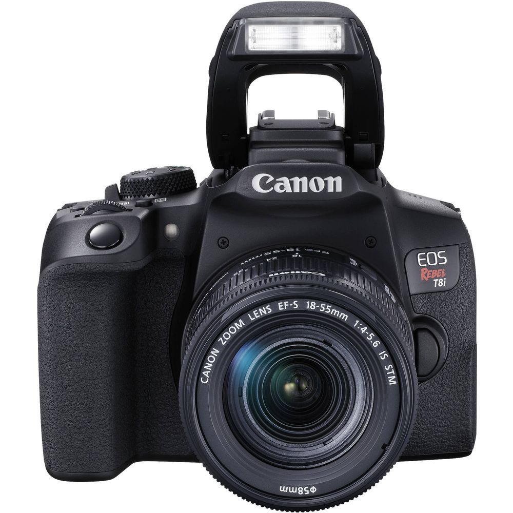 Camara Canon EOS Rebel T8i DSLR con Lente de 18-55 mm