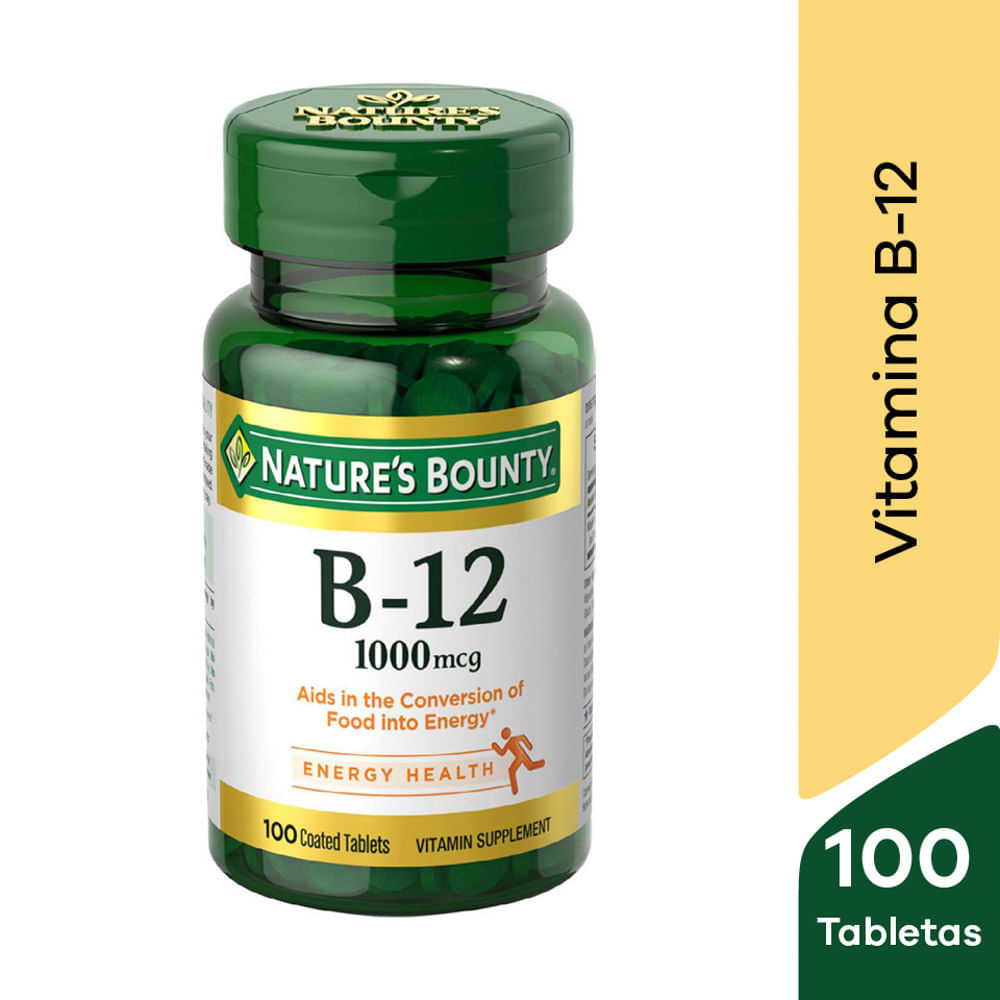 B-12 1000 mcg Tableta recubierta