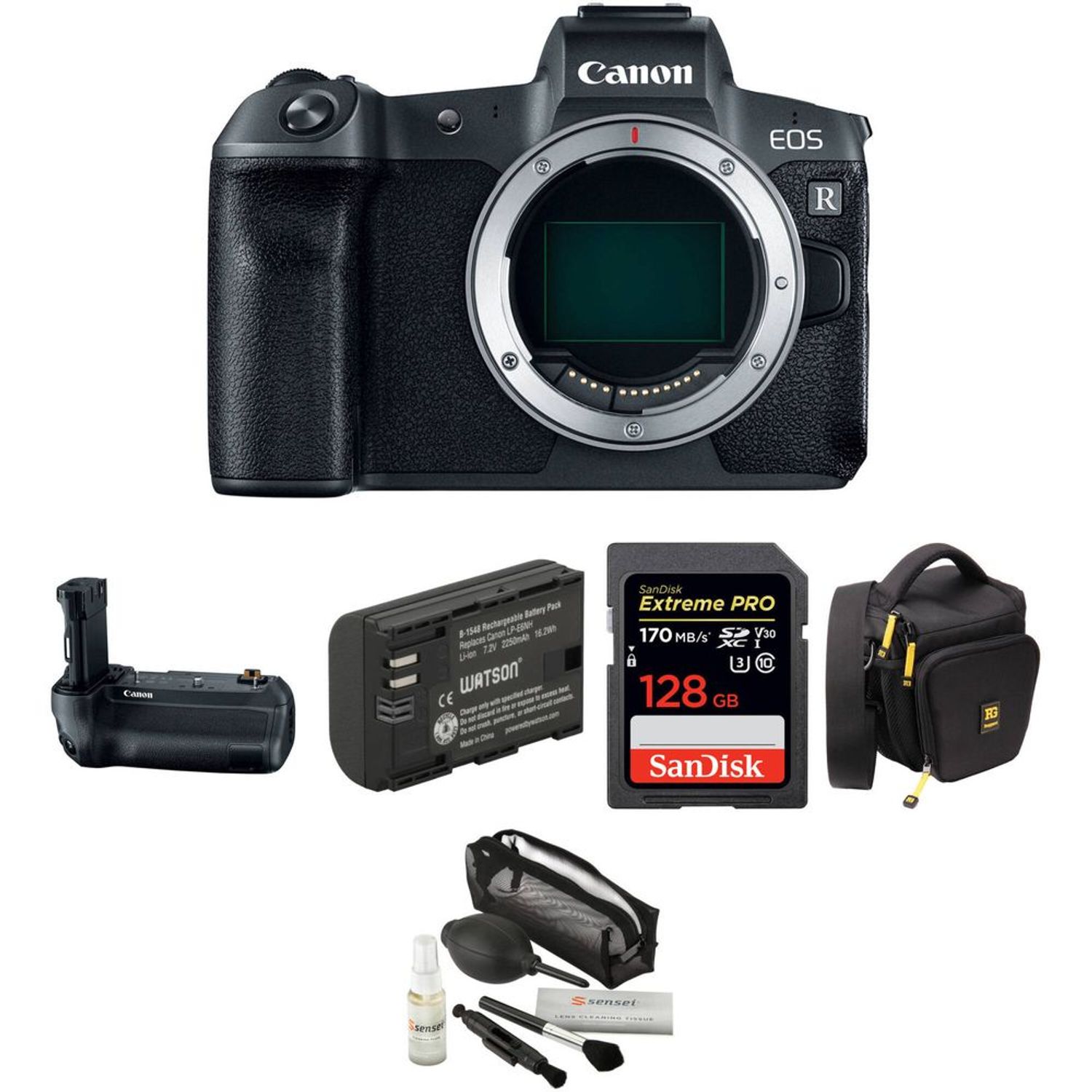 Cámara Mirrorless Canon EOS R con Kit de Agarre de Batería