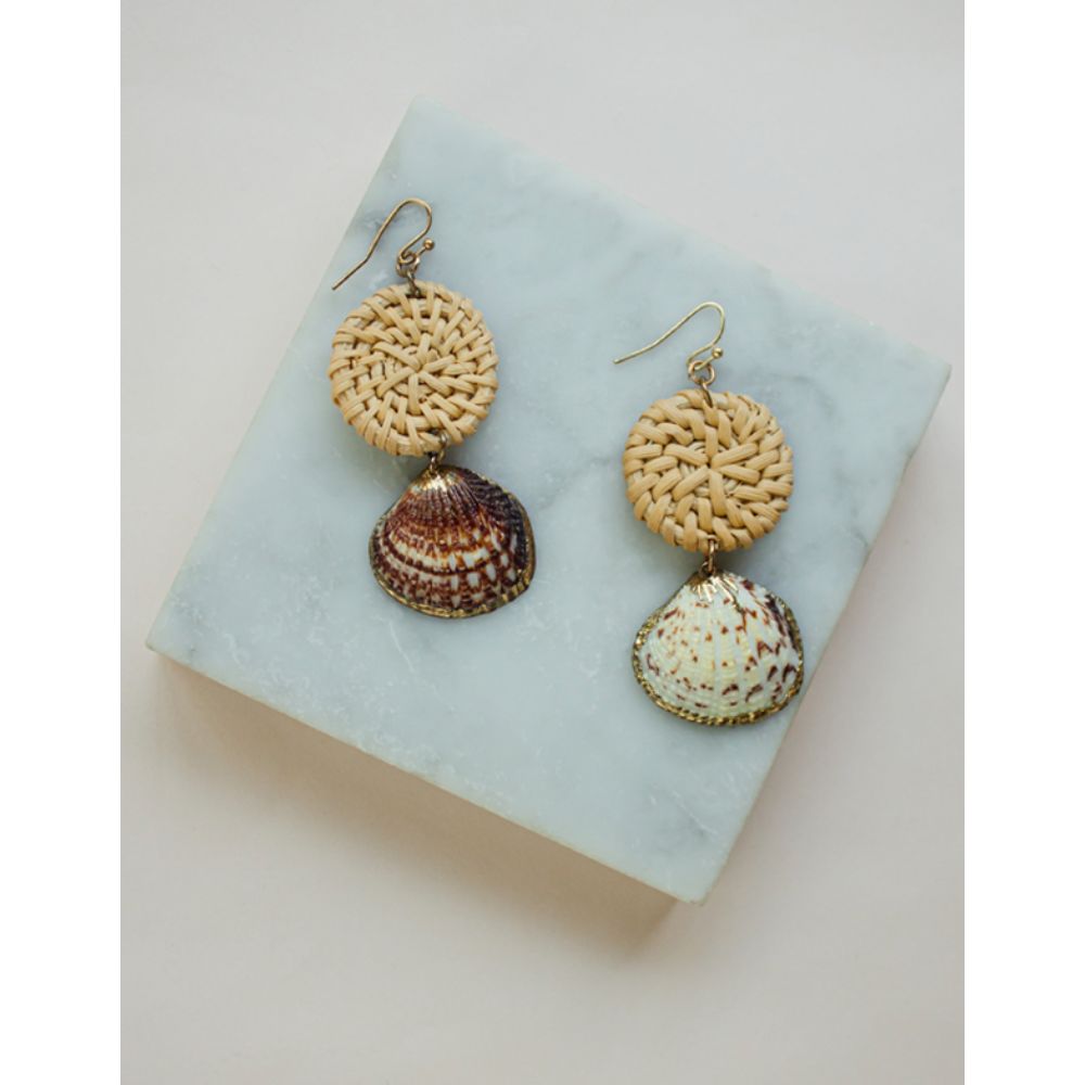 Aretes Conchitas de Abanico