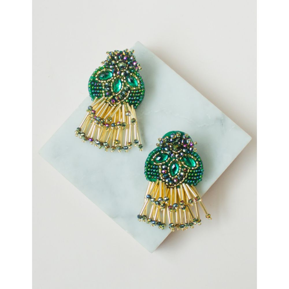 Aretes Mariquitas Verde