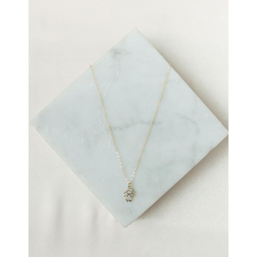 Collar Niña Brillo Gold