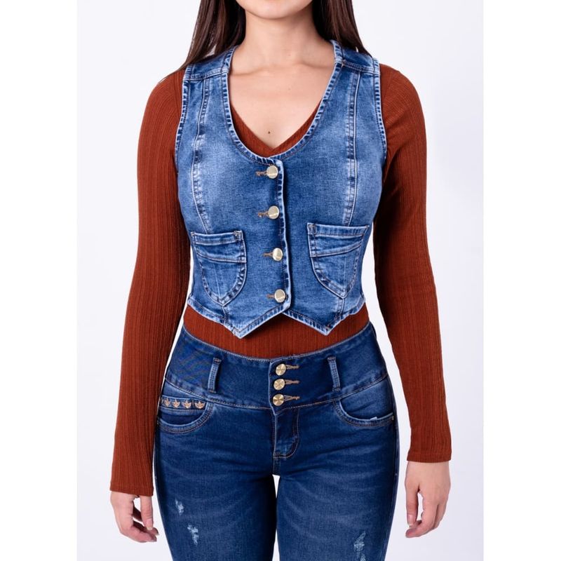 Chaleco Fordan Jeans C3671 Mujer
