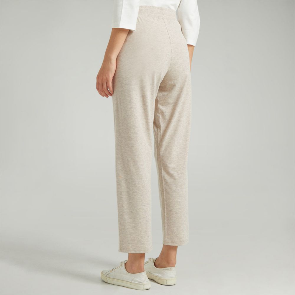 Pantalón de Buzo Recto Gris - Mujer