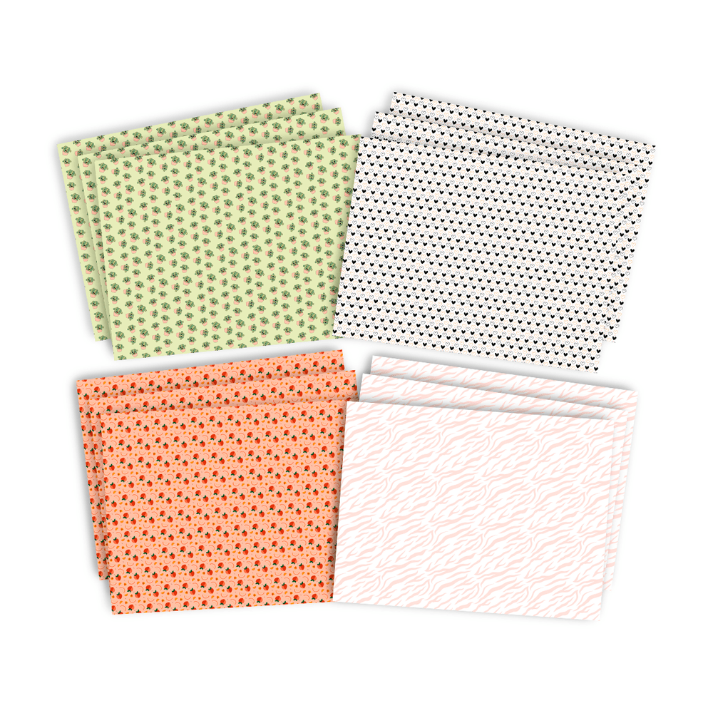 Set de papeles decorativos + stickers EVA