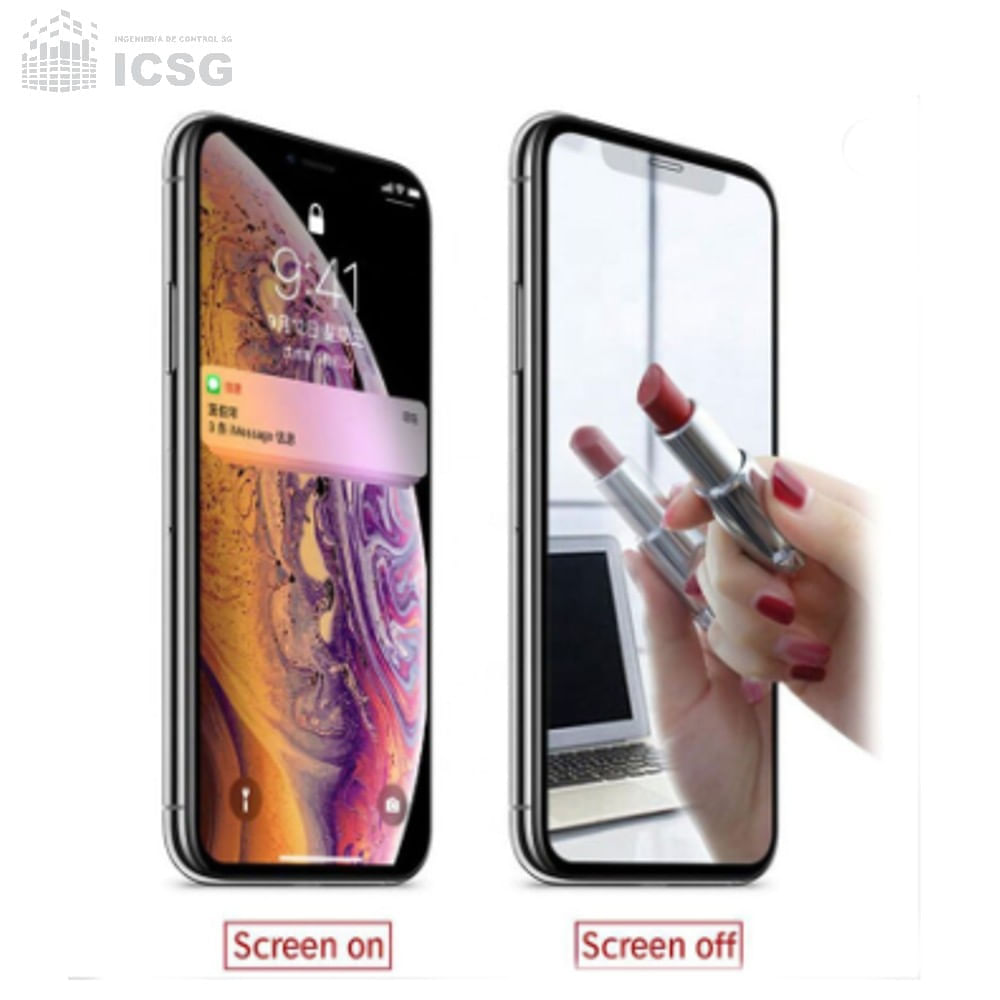 Cristal protector con efecto espejo para iPhone 11 Pro Max, iPhone XS Max
