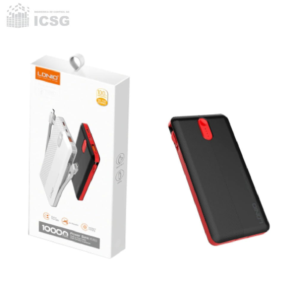 Power bank 10000 MAH Cargador Pórtatl LDNIO PL1013 Carga Rápida
