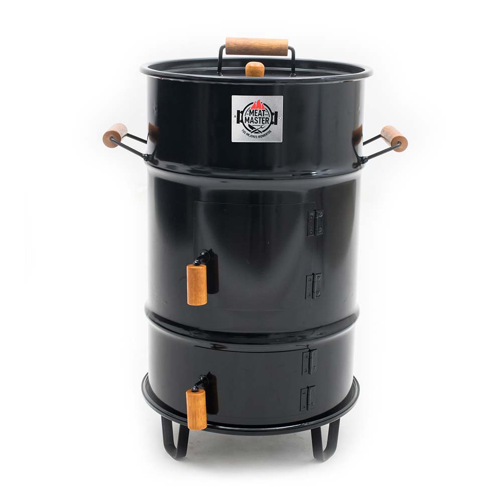 Cilindro Parrillera Master Chico de Acero Negro con Capacidad para 4 Pollos
