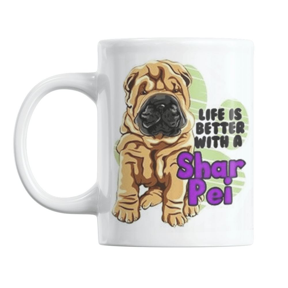 Taza Mug de Cerámica Perro Sharpei