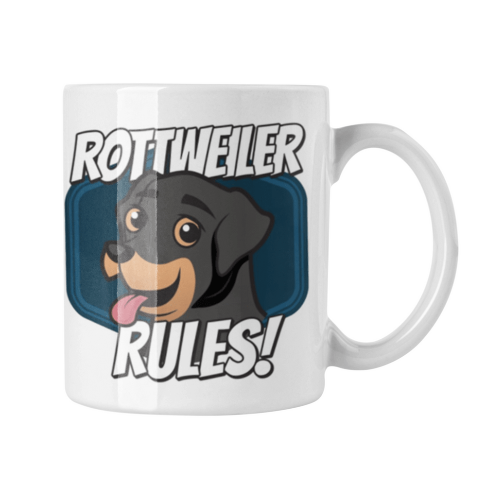 Taza Mug de Cerámica Perro Rottweiler