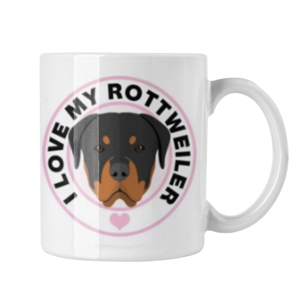 Taza Mug de Cerámica Perro Rottweiler