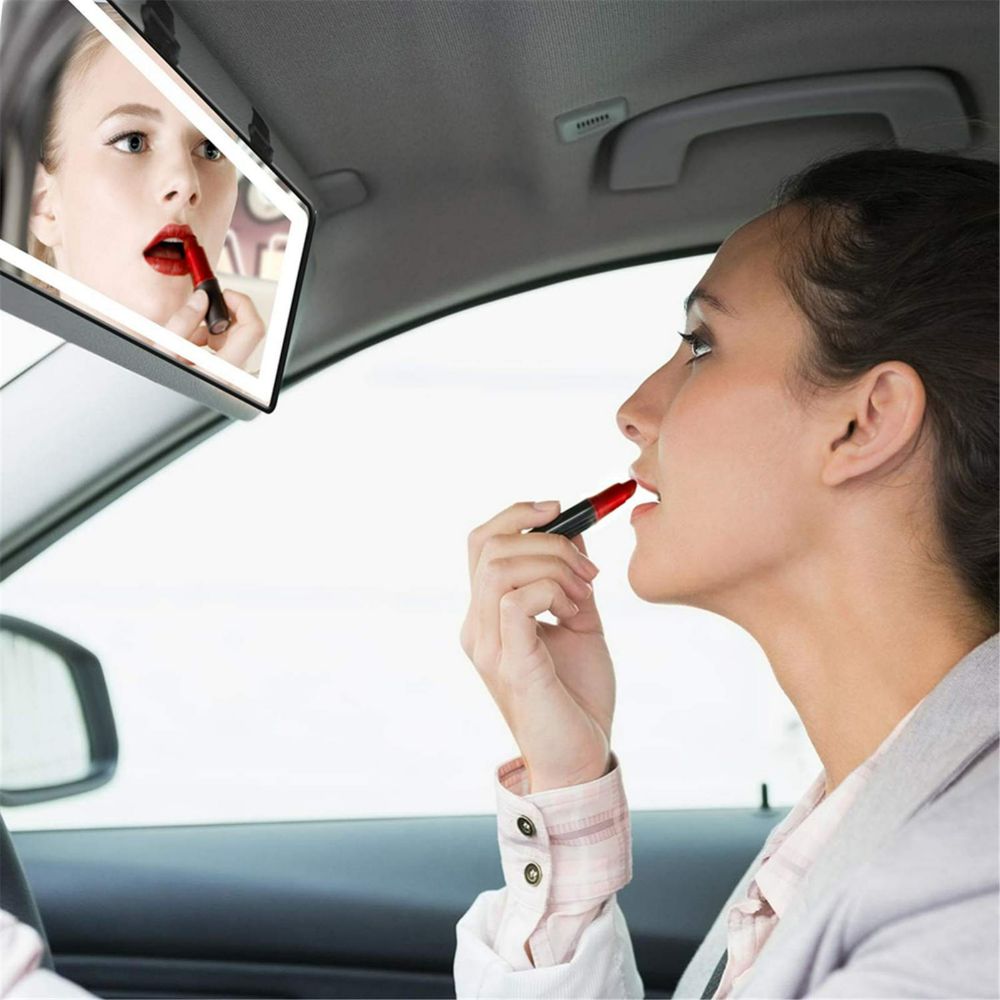 GENERICO Espejo Para Maquillaje Con Luces Led Auto Visera