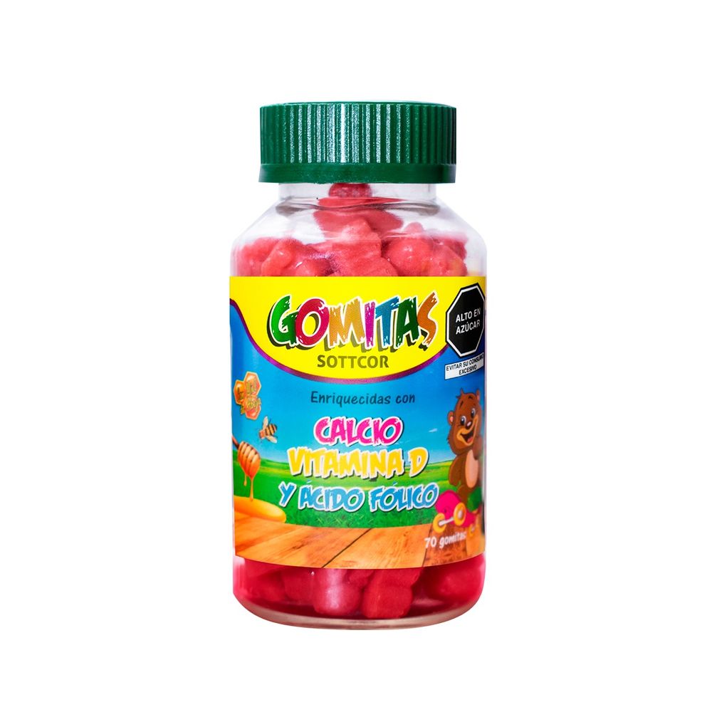 Calcio Para Niños Gomitas Sottcor 100Gr Chicle