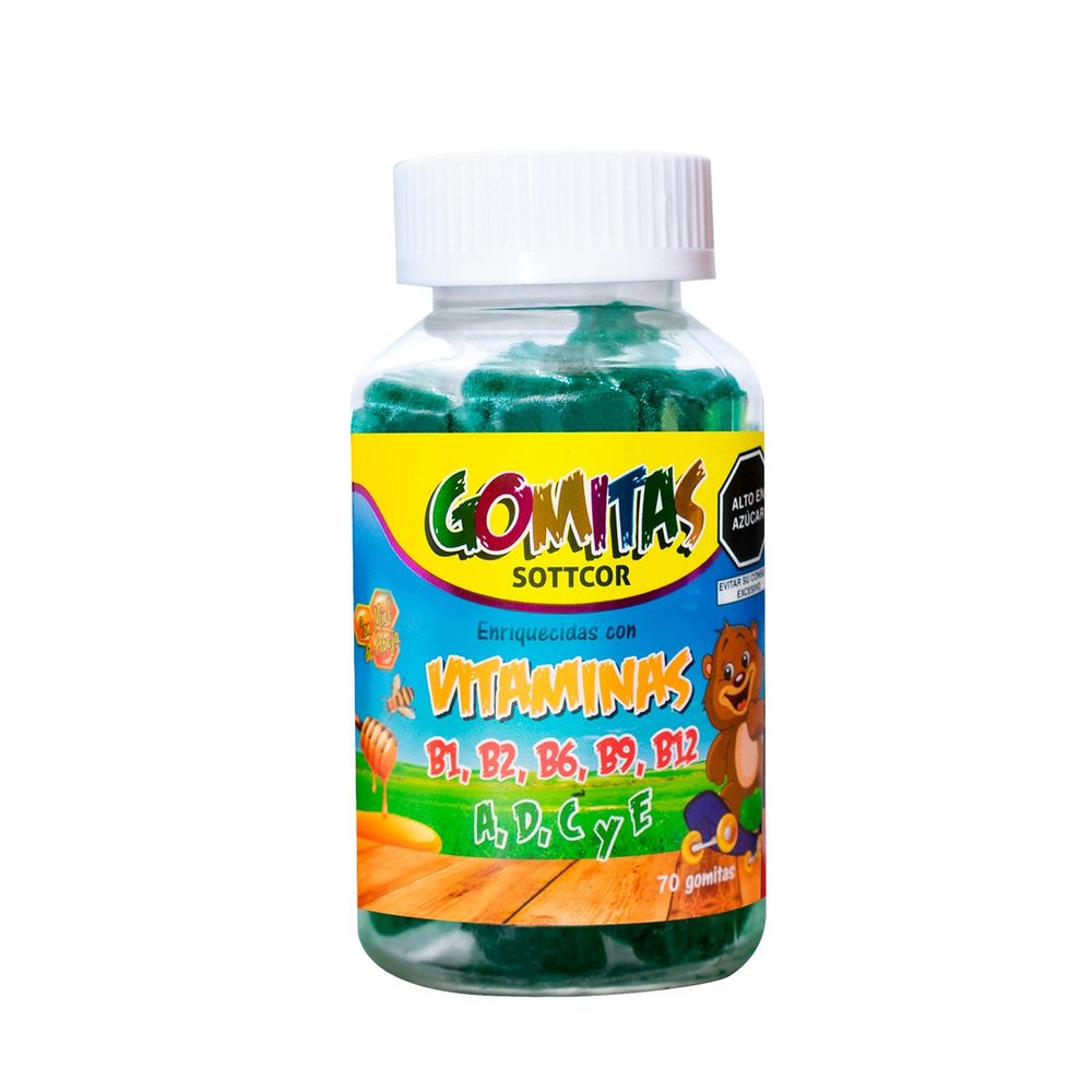 Multivitamina Para Niños Gomitas Sottcor 100Gr Chicle