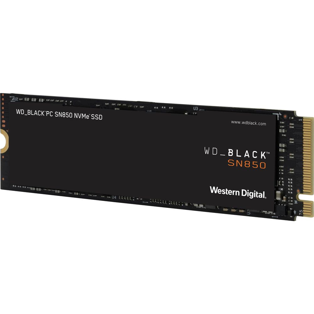 Disco Sólido SSD 1TB WD Black SN850 NVMe Gaming Gen4 PCIe M.2 2280 3D NAND - WDS100T1X0E